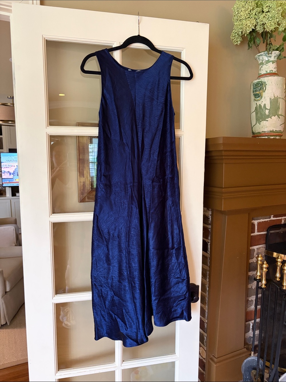 Vince Navy Blue Sleeveless Maxi Dress